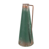 Carafa decorativa metal verde maro 14x12x31 cm
