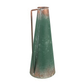 Carafa decorativa metal verde maro 14x12x31 cm