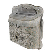 Cutie Postala metal gri antichizat 41x9x36 cm