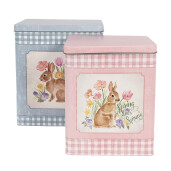 Set 2 cutii metal 21x15x25 cm, 18x13x22 cm