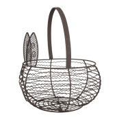 Cos Iepuras fier maro 20x12/27 cm