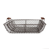 Set 2 cosuri fier maro 40x34x14 cm, 36x30x13 cm