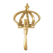 Cuier perete fier auriu 10x3x17 cm