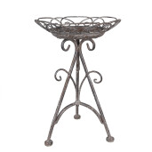 Suport ghiveci flori fier maro gri 22x32 cm