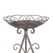 Suport ghiveci flori fier maro gri 22x32 cm