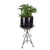 Suport ghiveci flori fier maro gri 22x32 cm