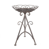 Suport ghiveci flori fier maro gri 27x40 cm