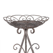 Suport ghiveci flori fier maro gri 27x40 cm