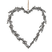 Inimioara metal gri 20x1x20 cm