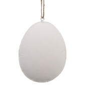 Set 2 Oua decorative Paste metal alb maro 10x2x8 cm
