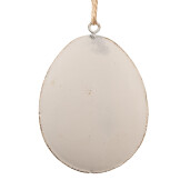 Set 2 Oua decorative Paste metal gri auriu 8x1x6 cm