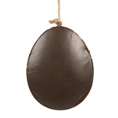 Set 2 Oua decorative Paste metal roz 10x2x8 cm