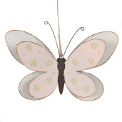 Decoratiune Fluturas metal multicolor 22x4x14 cm