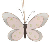 Decoratiune Fluturas metal multicolor 16x4x10 cm
