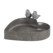Ghiveci flori fier gri 19x17x7 cm