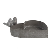 Ghiveci flori fier gri 19x17x7 cm
