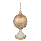 Decoratiune Sfera fier maro bej 19x45 cm