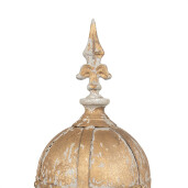 Decoratiune Sfera fier maro bej 19x45 cm