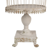 Colivie decorativa fier bej antichizat 33x69 cm