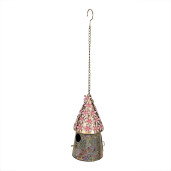 Casuta Pasari metal multicolor 17x33/70 cm