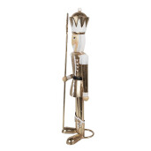 Figurina Spargatorul de Nuci fier auriu alb 11x9x36 cm