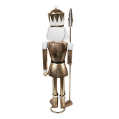 Figurina Spargatorul de Nuci fier auriu alb 11x9x36 cm