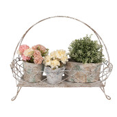 Cos fier alb maro 50x24x41 cm