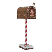 Cutie Postala Craciun metal multicolor 14x8x37 cm