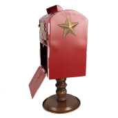 Cutie postala Craciun metal multicolor 27x22x51 cm