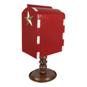 Cutie postala Craciun metal multicolor 27x22x51 cm