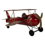 Avion decorativ metal 41x37x21 cm