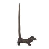 Suport rola hartie bucatarie fier maro Catelus 14x8x30 cm