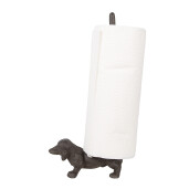 Suport rola hartie bucatarie fier maro Catelus 14x8x30 cm