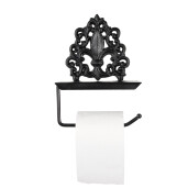 Suport hartie igienica fier negru 18x10x24 cm