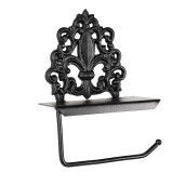 Suport hartie igienica fier negru 18x10x24 cm