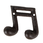 Cuier perete fier maro 10x3x9 cm