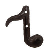 Cuier perete fier maro 8x3x9 cm
