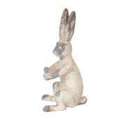 Figurina Iepuras ceramica bej vintage 9x8x17 cm