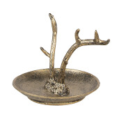 Bol decorativ Ren metal auriu 11x9x8 cm