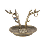 Bol decorativ Ren metal auriu 11x9x8 cm