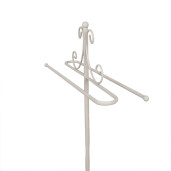 Suport prosoape fier alb 40x24x95 cm