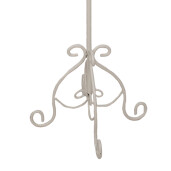 Suport prosoape fier alb 40x24x95 cm