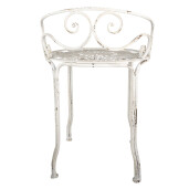 Masuta fier alb vintage 44x67 cm