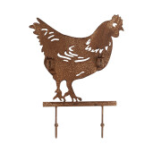 Cuier perete fier maro Gaina 24x5x31 cm