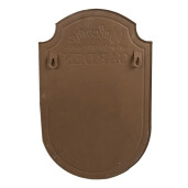 Ghiveci flori fier maro vintage 23x10x36 cm