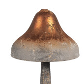 Ciupercuta decorativa metal gri auriu 14x27 cm