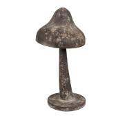 Ciupercuta decorativa metal maro vintage 14x27 cm
