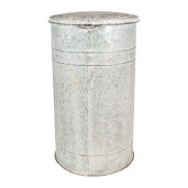 Cos gunoi metal gri 26x30x45 cm