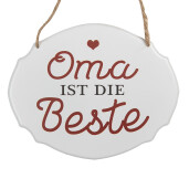 Decoratiune perete Oma metal 18x1x15 cm