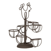 Suport oua metal maro 17x23 cm